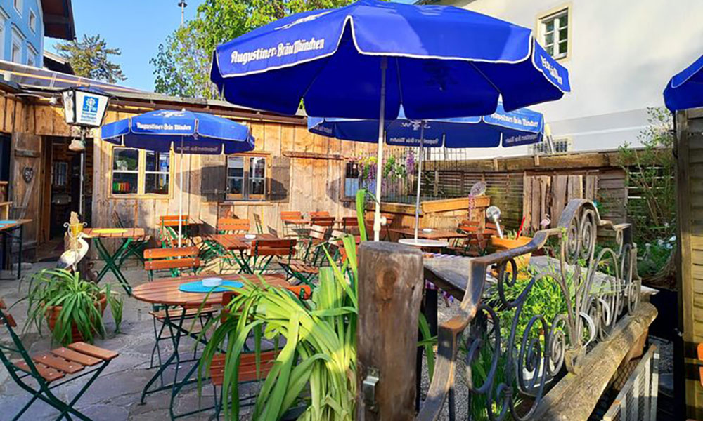 Biergarten geöffnet, Bad Endorf, Brasserie Weissbräu